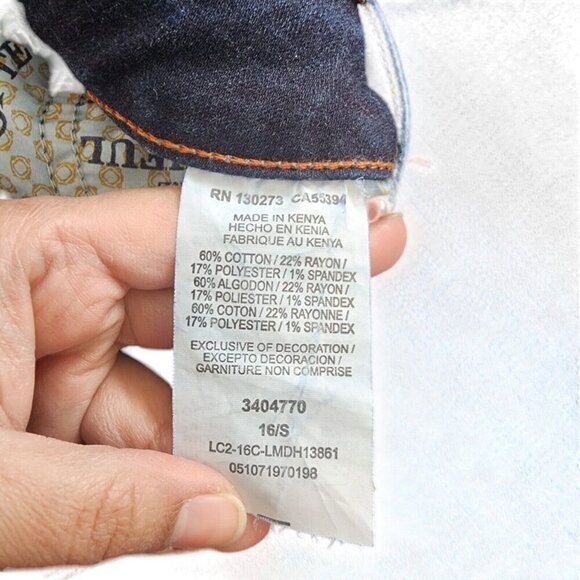 Lee Modern 3404770 Series Curvy Fit Bootcut Jeans Blue Stretch Womens Size 16/S - Picture 6 of 7